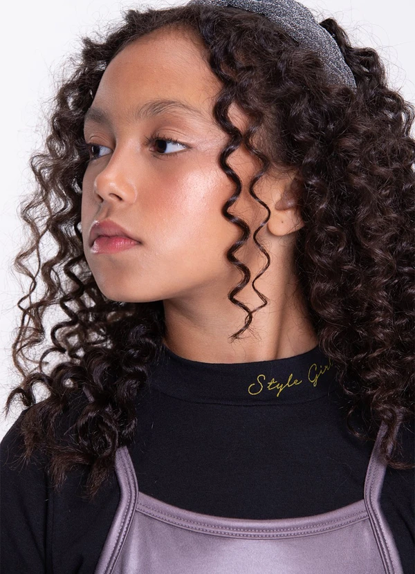 Vida Costeira - Conjunto Cropped e Vestido Infantil Chumbo 2