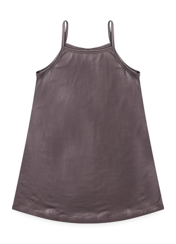 Vida Costeira - Conjunto Cropped e Vestido Infantil Chumbo 6