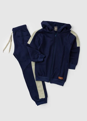 Rosa Azul - Conjunto de Inverno Minimalista Azul Marinho - ROSA AZUL