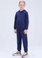 Vida Costeira - Conjunto de Moletom Básico com Capuz  Caramelo - variação: Azul