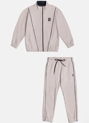 Youccie - Conjunto de Moletom Bege Off White - YOUCCIE