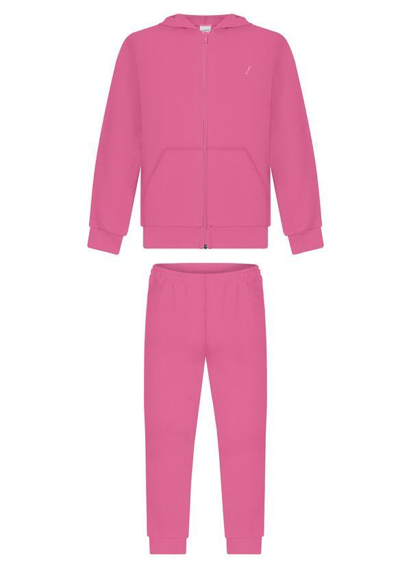 Alakazoo - Conjunto de Moletom com Calça e Jaqueta Rosa