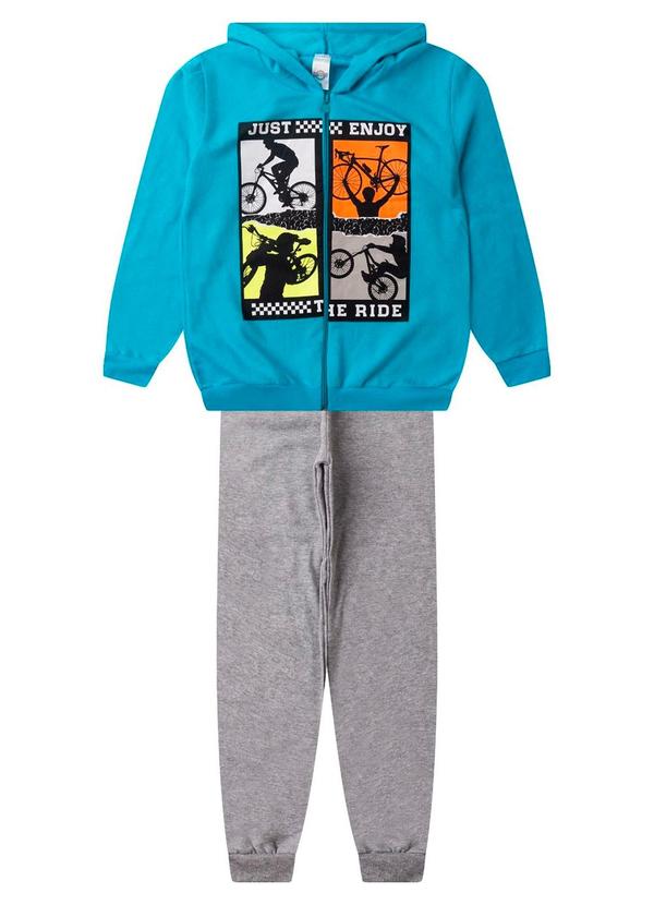 Rovitex - Conjunto de Moletom com Capuz Kappes Azul 1