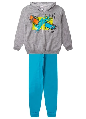 Rovitex - Conjunto de Moletom com Capuz Kappes Cinza - ROVITEX