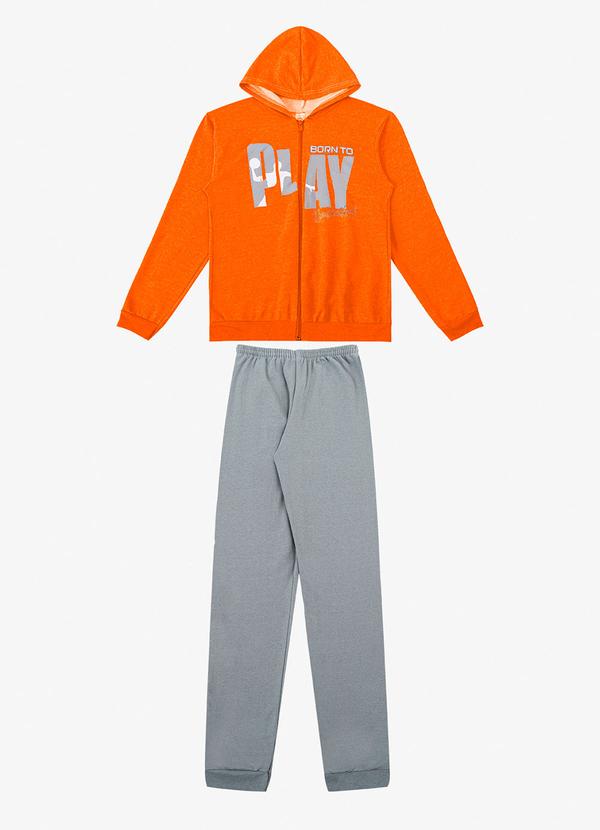 Rovitex - Conjunto de Moletom com Capuz Kappes Cinza