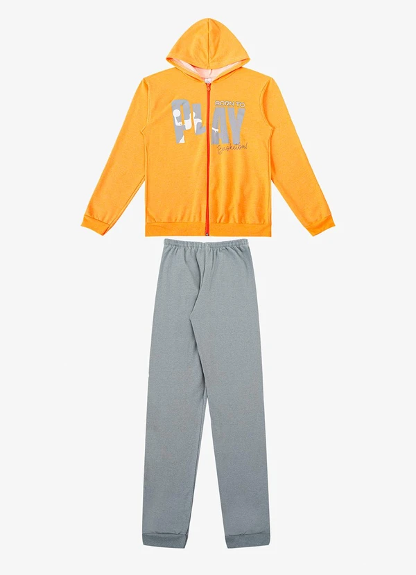 Rovitex - Conjunto de Moletom com Capuz Kappes Cinza