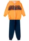 Rovi Kids - Conjunto de Moletom Infantil com Capuz Azul - variação: Laranja