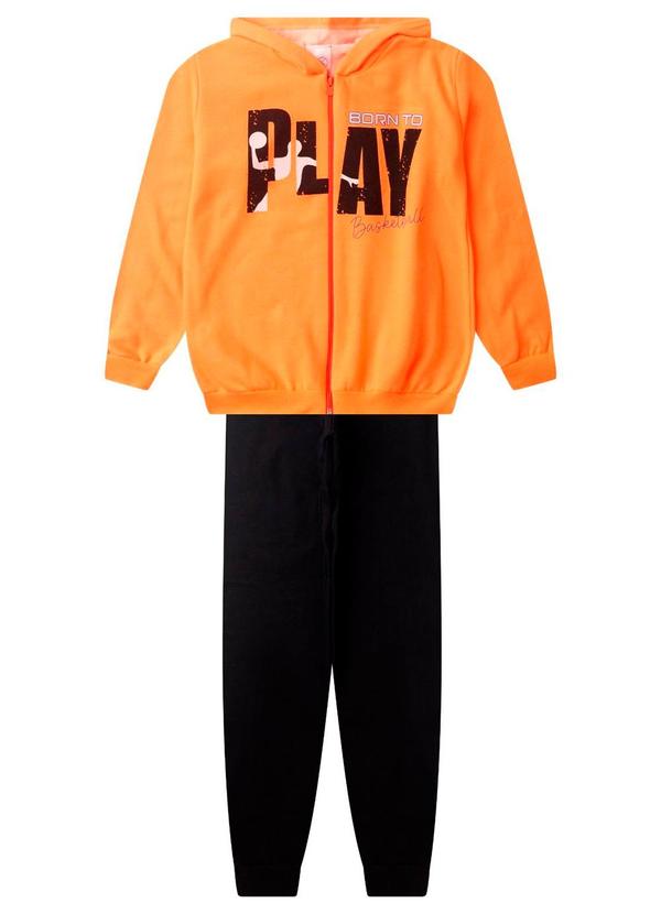 Rovitex - Conjunto de Moletom com Capuz Kappes Laranja