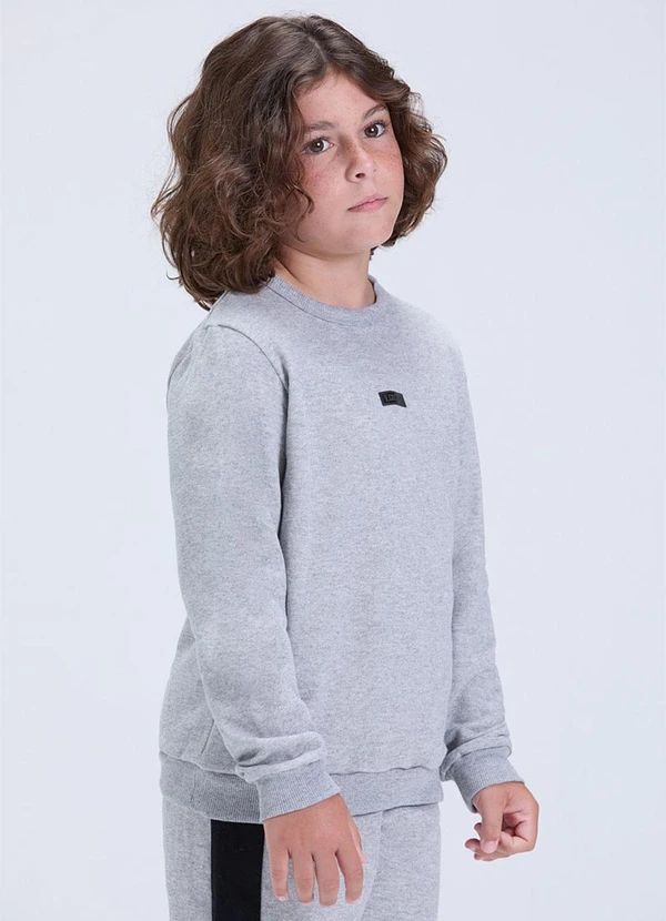 Vida Costeira - Conjunto de Moletom com Faixa Lateral Mescla 2