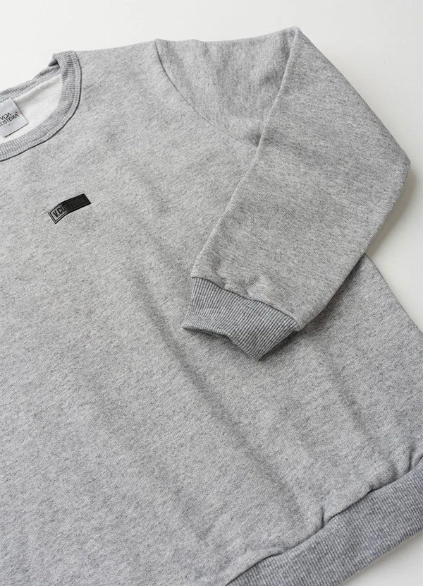 Vida Costeira - Conjunto de Moletom com Faixa Lateral Mescla 5