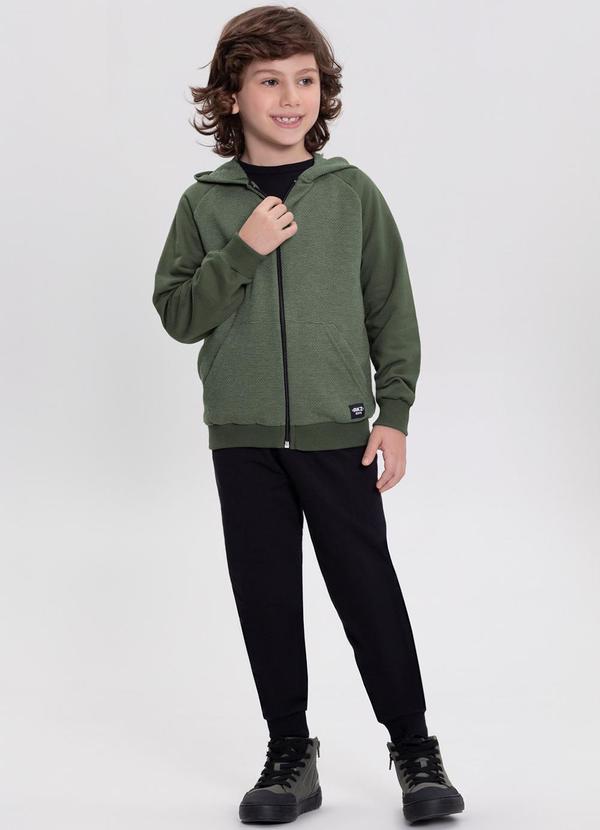 Alakazoo - Conjunto de Moletom com Jaqueta e Calça Verde