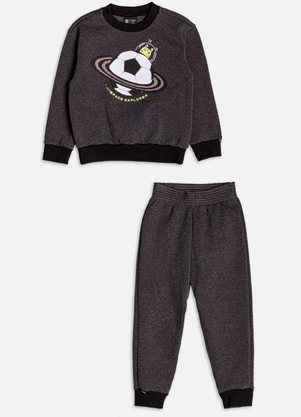 Youccie - Conjunto de Moletom do Dinoverse Grafite - YOUCCIE