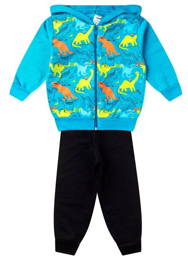 Rovitex - Conjunto de Moletom Infantil Menino Azul