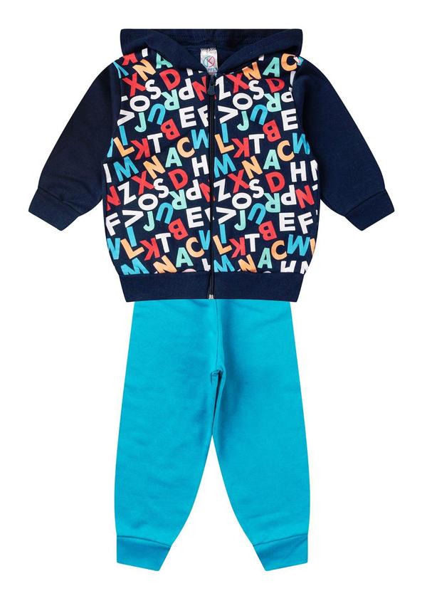 Rovi Kids - Conjunto de Moletom Infantil Menino Azul