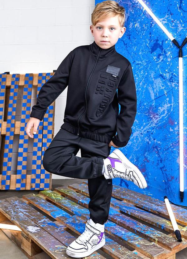 Youccie Conjunto de Moletom Infantil Preto
