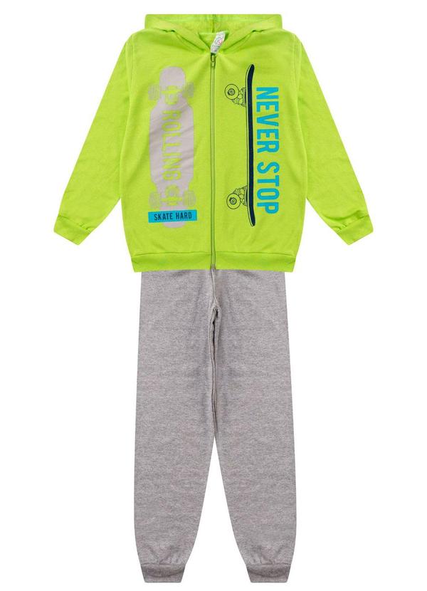 Rovitex - Conjunto de Moletom Masculino com Capuz Verde