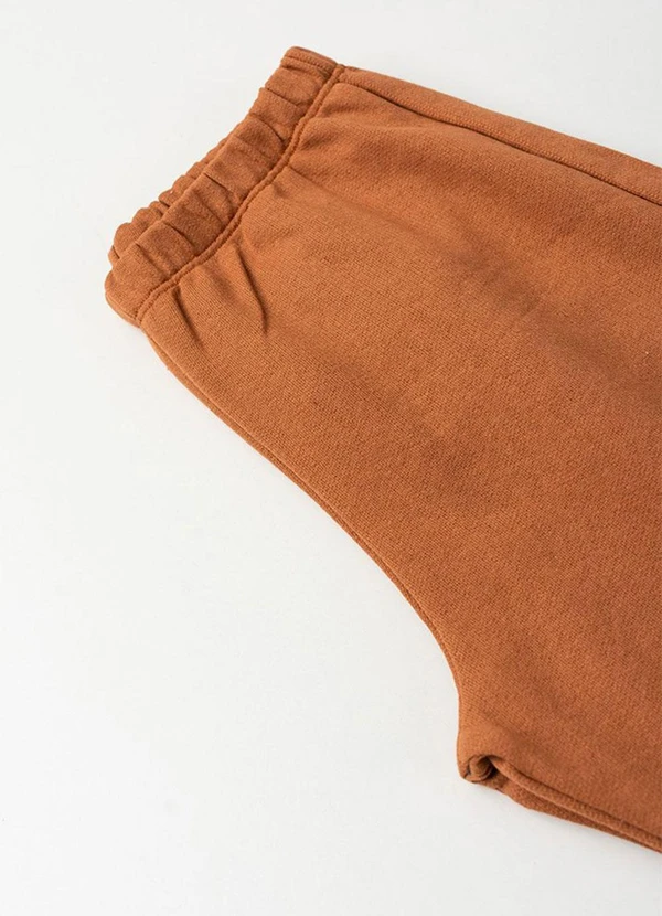 Vida Costeira - Conjunto de Moletom Raglan com Aplique Caramelo 6