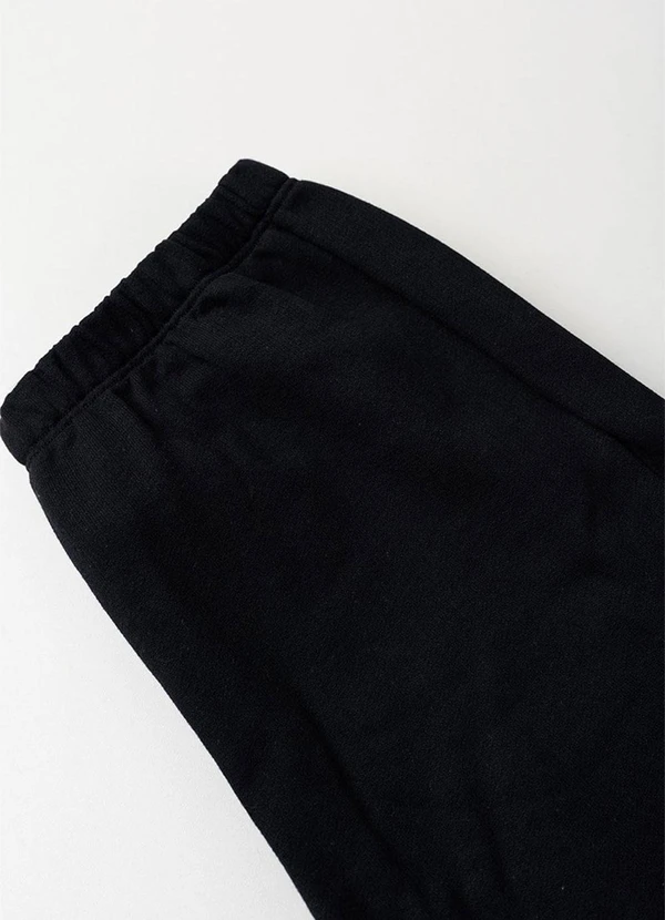 Vida Costeira - Conjunto de Moletom Raglan com Aplique Preto 6