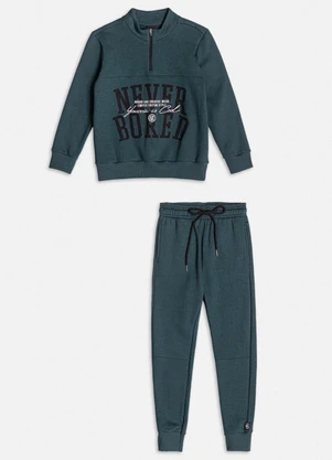 Youccie - Conjunto de Moletom Verde Escuro Verde - YOUCCIE