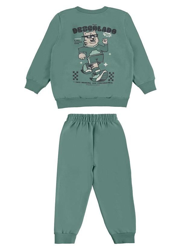 Malwee Kids - Conjunto Descolado em Moletom Verde 2