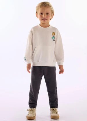 Up Baby - Conjunto Dino Adventure Branco - UP BABY
