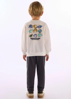 Up Baby - Conjunto Dino Adventure Branco - UP BABY