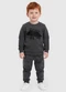 Malwee Kids - Conjunto Dino em Moletom Flanelado Verde - variação: Cinza Escuro