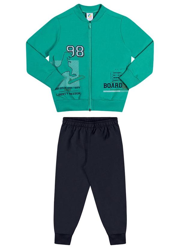 Alenice - Conjunto Dino Skate Menino Verde