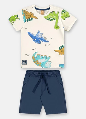 Up Baby - Conjunto Dinosaur Adventure Branco - UP BABY