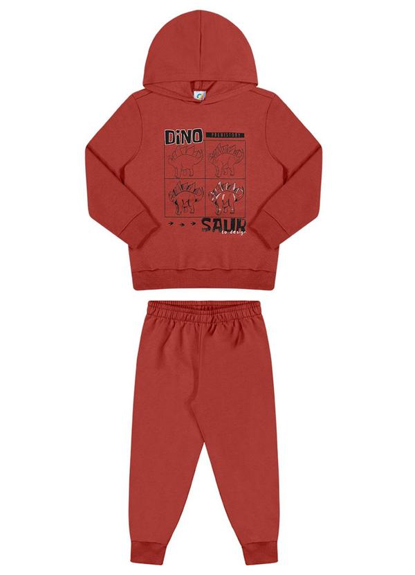 Alenice - Conjunto Dinossauro Menino Marrom