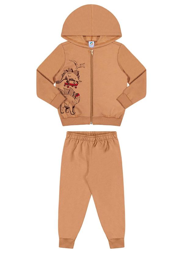 Alenice - Conjunto Dinossauro Skate Menino Marrom 2