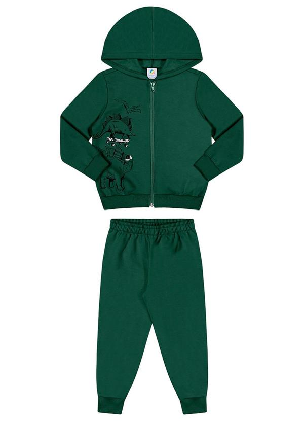 Alenice - Conjunto Dinossauro Skate Menino Verde