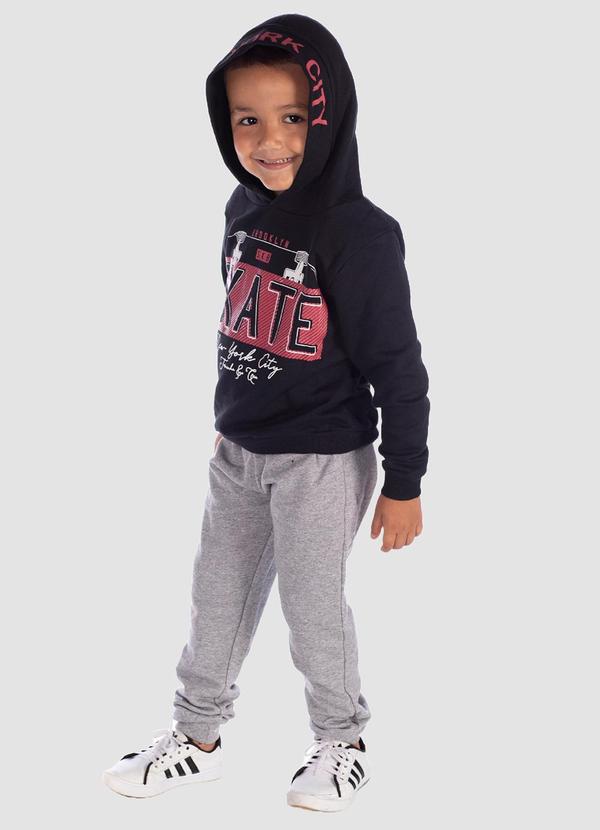 Turminha - Conjunto e Calça Básica Menino Preto