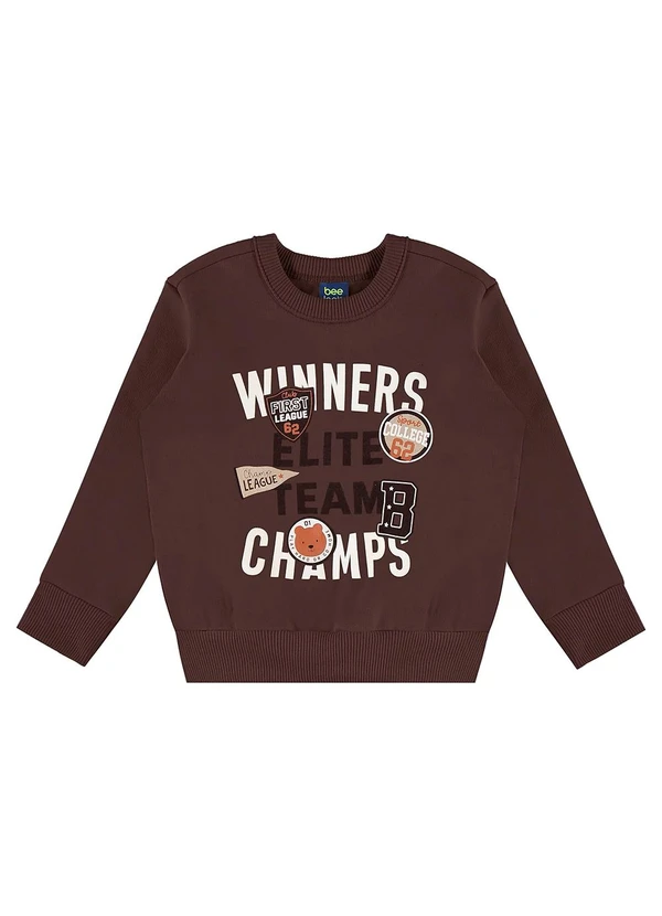 Bee Loop - Conjunto Elite Team Blusão Marrom 2