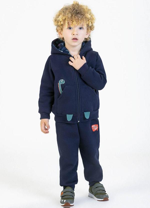 Soft Bonni - Conjunto em Moletom Azul