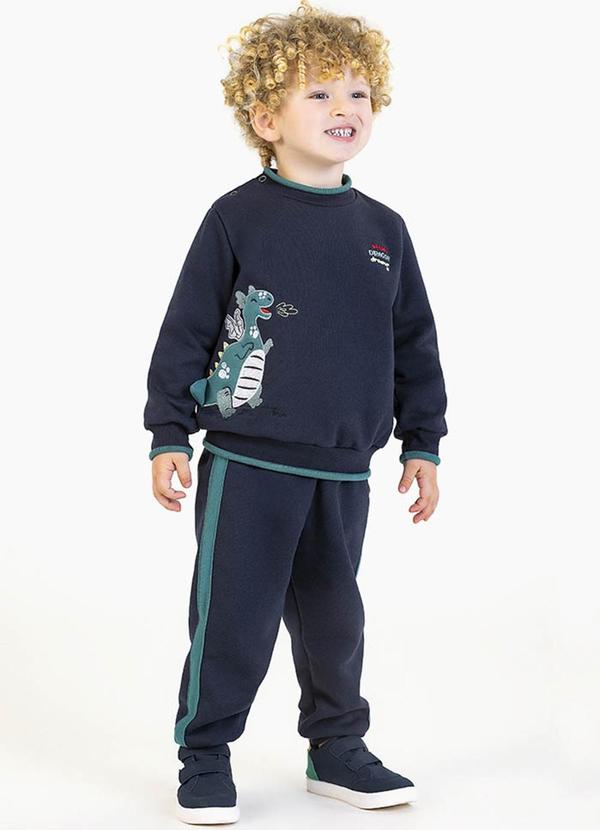 Soft Bonni - Conjunto em Moletom Azul