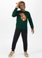 Alakazoo - Conjunto em Moletom com Calça e Blusão Verde - variação: Verde