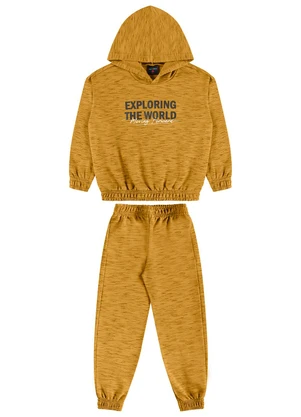 Guloseima - Conjunto em Moletom Infantil Marrom - GULOSEIMA