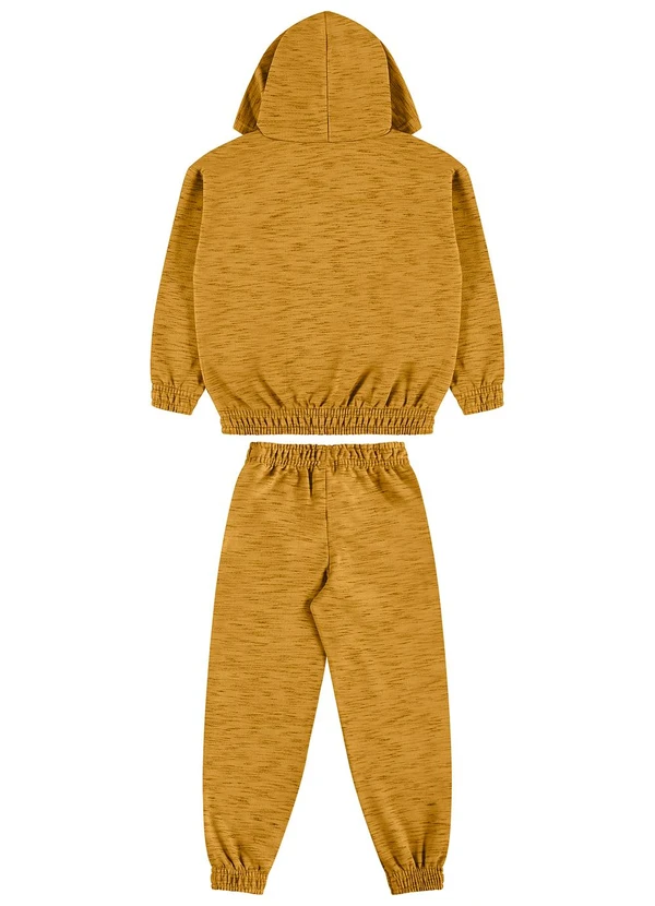 Guloseima - Conjunto em Moletom Infantil Marrom 2