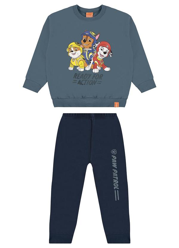 Malwee Kids - Conjunto em Moletom Patrulha Canina® Azul 2