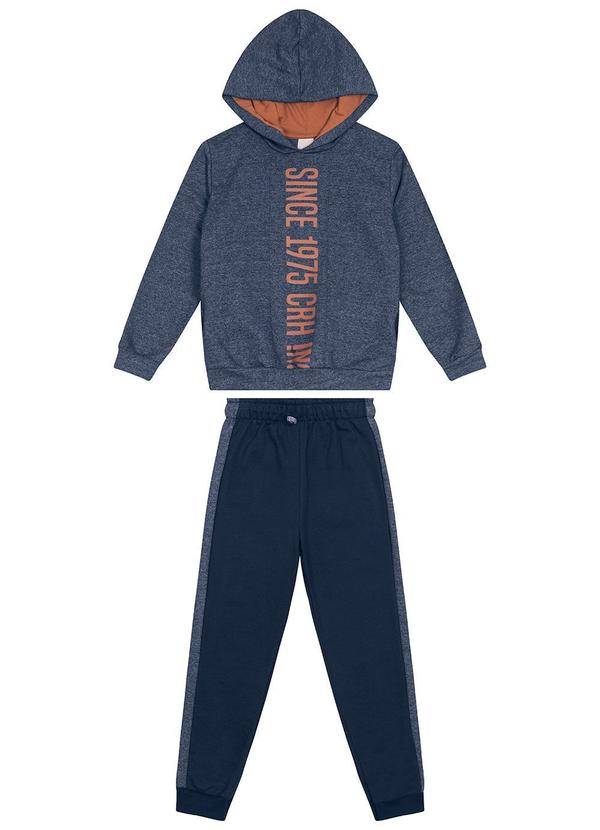 Carinhoso - Conjunto em Moulinê Menino Azul