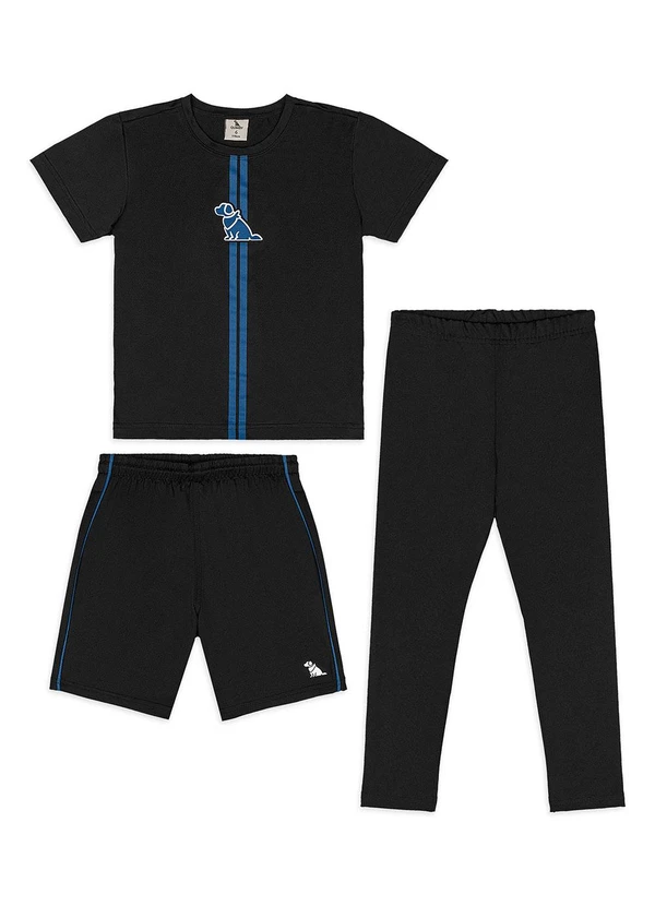 Quimby - Conjunto Esportivo 3 Peças Preto 3