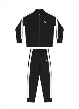 Quimby - Conjunto Esportivo Jaqueta Calça Preto - QUIMBY