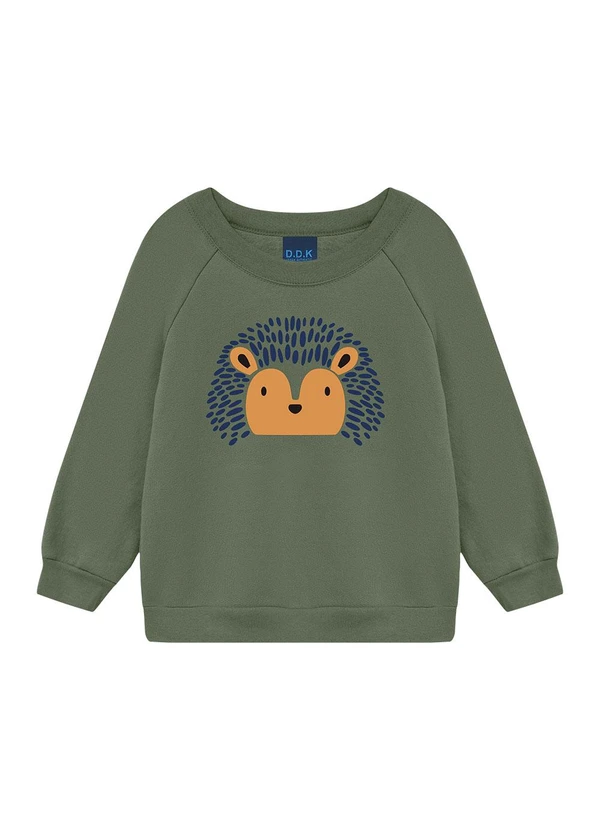 Ddk - Conjunto Estampa Porco Espinho Verde