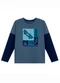 Ddk - Conjunto Infantil Estampa Skate Marrom - variação: Azul