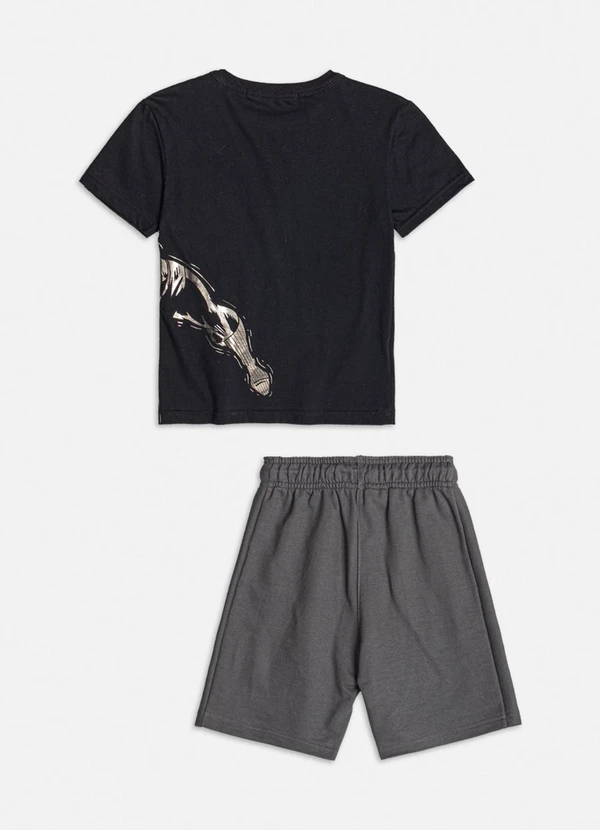 Youccie - Conjunto Estampado Pantera Negra Preto 5