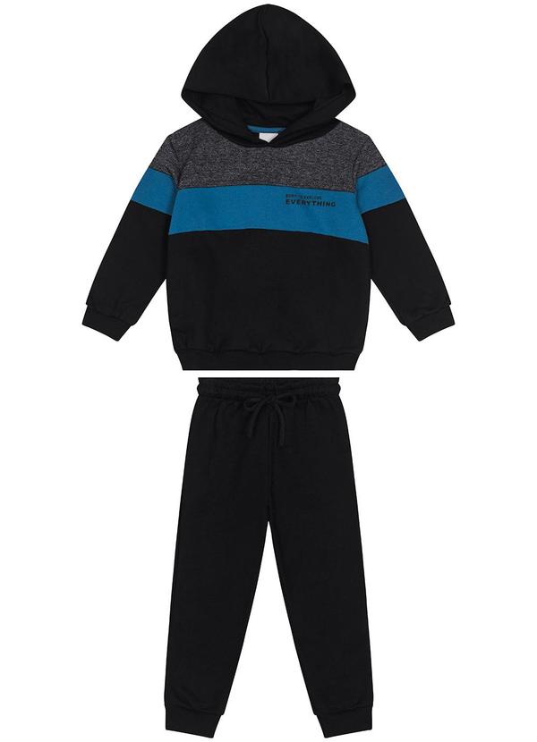 Carinhoso - Conjunto Everything Jogger Menino Preto