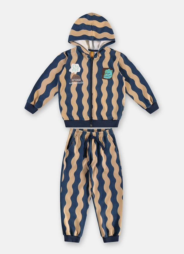 Três e Já - Conjunto Explosão Jaqueta Calça Azul 3