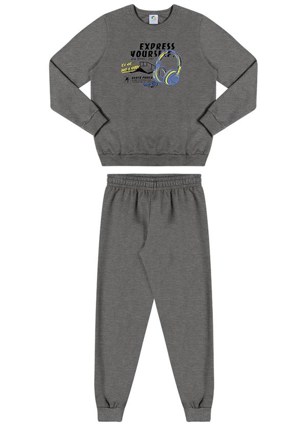 Alenice - Conjunto Express Yourself Menino Cinza