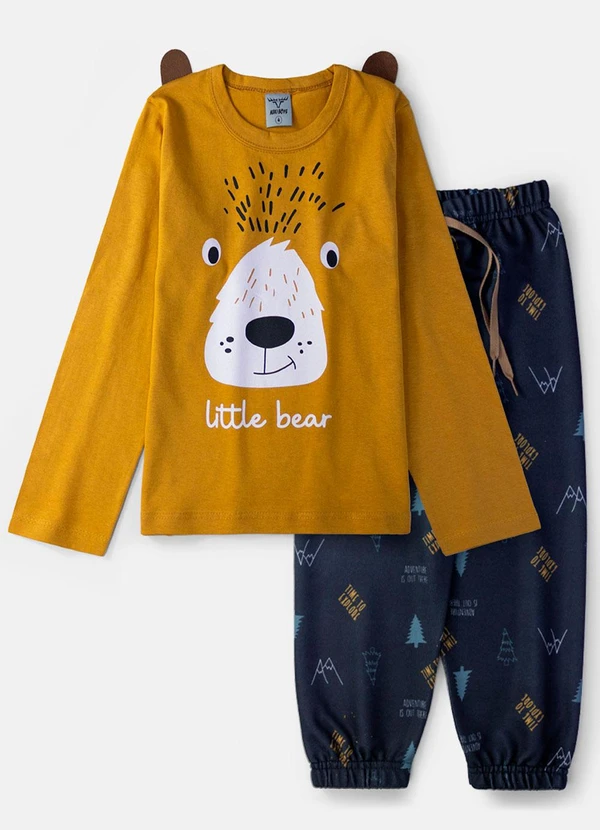 Keki Boys - Conjunto Feminino Little Bear Ocre